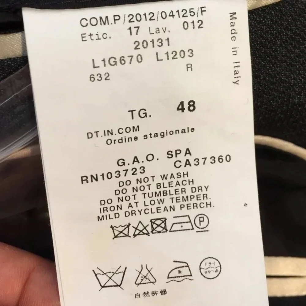 Emporio Armani Robert Line Slim Cotton Silk Peak Double Breasted 38R - Picture 4 of 7